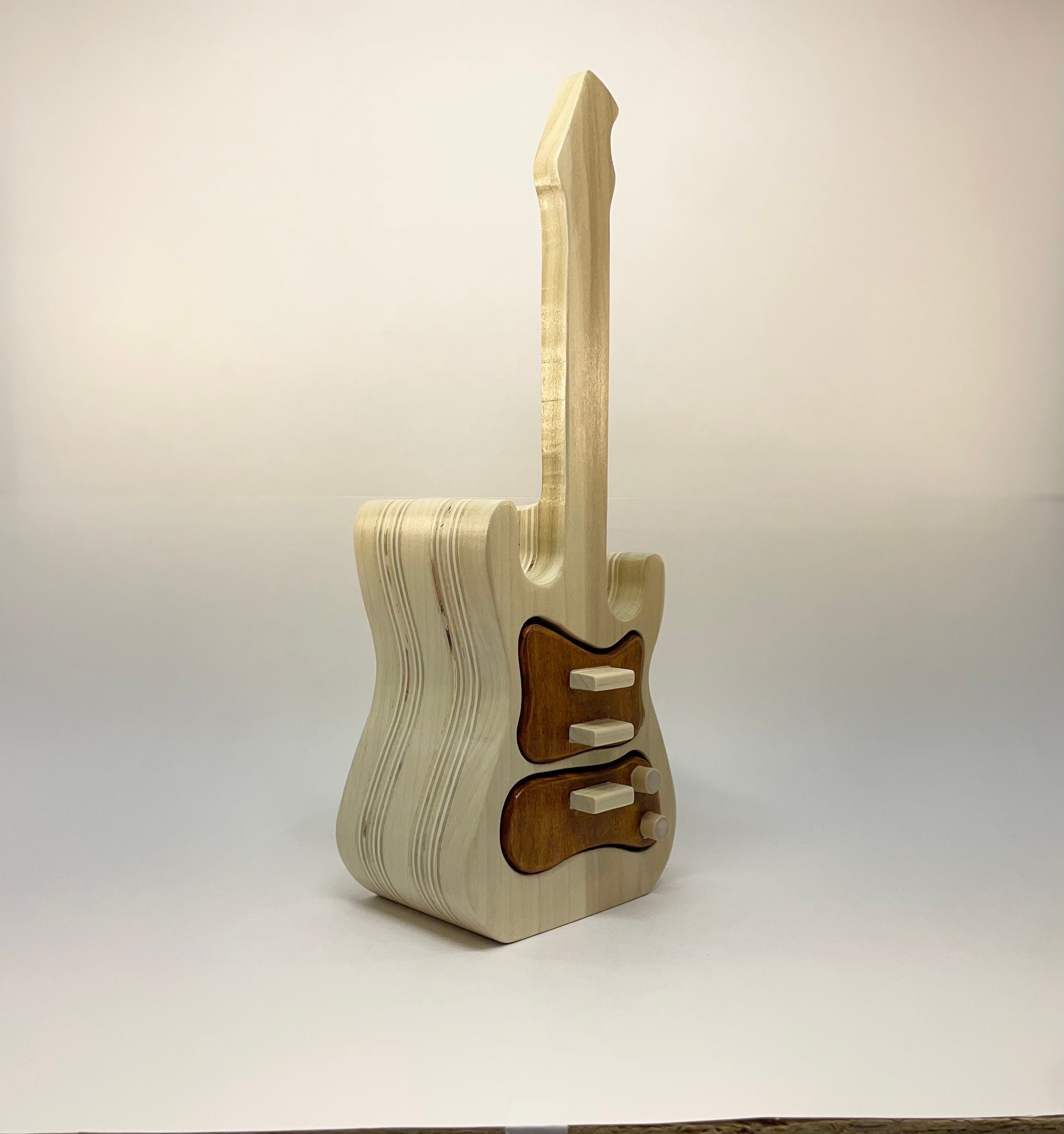 Guitar Bandsaw Box, Bandsaw Box, Jewelry Box, Stash Box, Keepsake Box