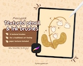 MossyPine’s Digital Art Brushes Pack for Procreate | Texture Brushes for Procreate Digital Brush Pack and Paper Overlay