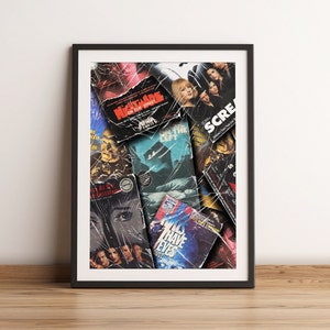 Wes Craven Poster | Horror Movie Poster | Movie Poster | Wes Craven | VHS poster | VHS Movie Poster