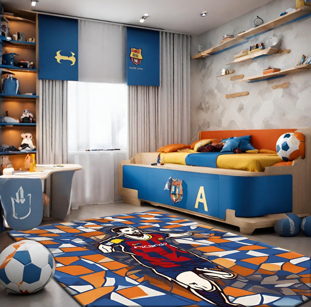 Lionel Messi Rug / Football Rug /personalized Rug / Gift for Him ...