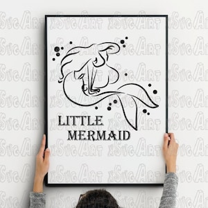 Sirenita Svg, Princesa Ariel Svg, Descarga Digital, Archivo Cricut para Máquina De Corte, Descarga Digital Printanble svg, Ariel Png