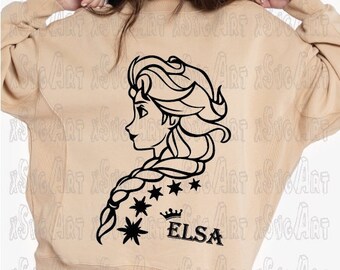 Elsa Svg, Frozen Elsa Digital File, Elsa Silhouette Cut Files, Frozen Clipart Svg, Svg Design, Instant Download Svg, Frozen Svg, Olaf Svg