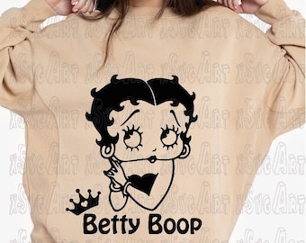Betty Boop Svg, Betty Boop Png, Betty Boop, Betty Boop Mug, Black Betty Boop, Cartoon Svg, Svg files for cricut, Digital Svg Files