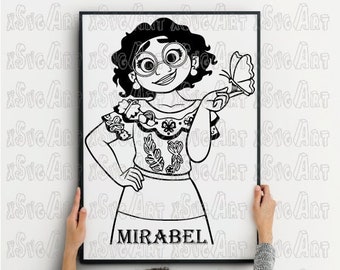 Mirabel SVG, Encanto Cricut File (Digital Download)