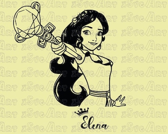 Princess Elena Svg, Elena of Avolor Digital Download, Cricut File for Cutting Machine, Digital Download Printanble svg, Elena Svg File