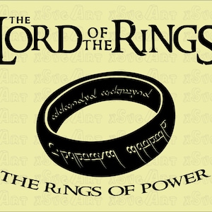 The Rings of Power Svg File, LOR Svg Digital Instant Download, Rings of Power Design for Cutting Machine Svg File, Printing for Shirt Svg