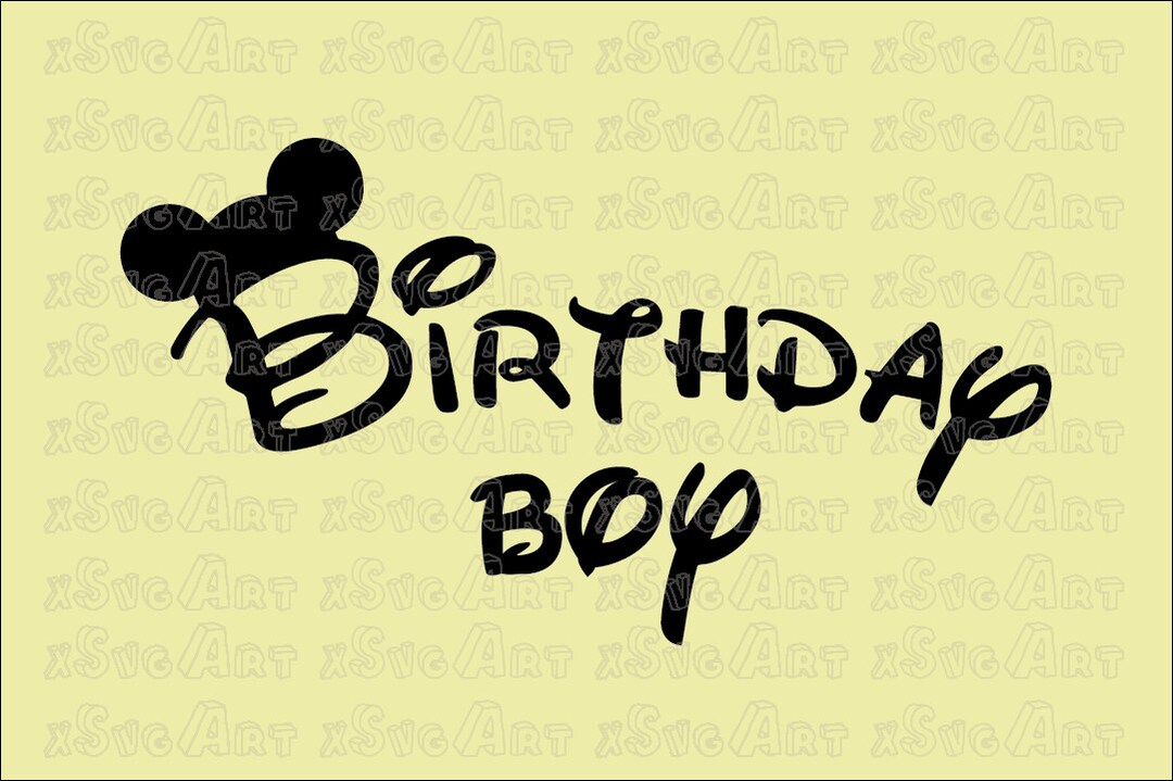 Mickey Mouse Birthday Boy Svg, Mickey Mouse Svg, Svg File for Cricut ...