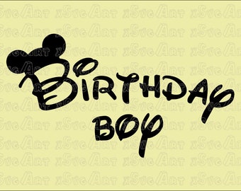 Mickey Mouse feestvarken SVG, Cricut en Silhouette gesneden bestand (digitale download)