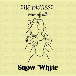 Snow White & Co Svg, Snow White Vector, Princess Svg, Princess Snow White Digital Printable File, Digital Download, Vinly Cut, Svg Cricut