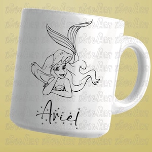 Ariel Digital Svg, Mermaid Ariel Svg, Ariel Cricut Files, Digital Download, Cricut File for Cutting Machine, Digital Download Printanble svg