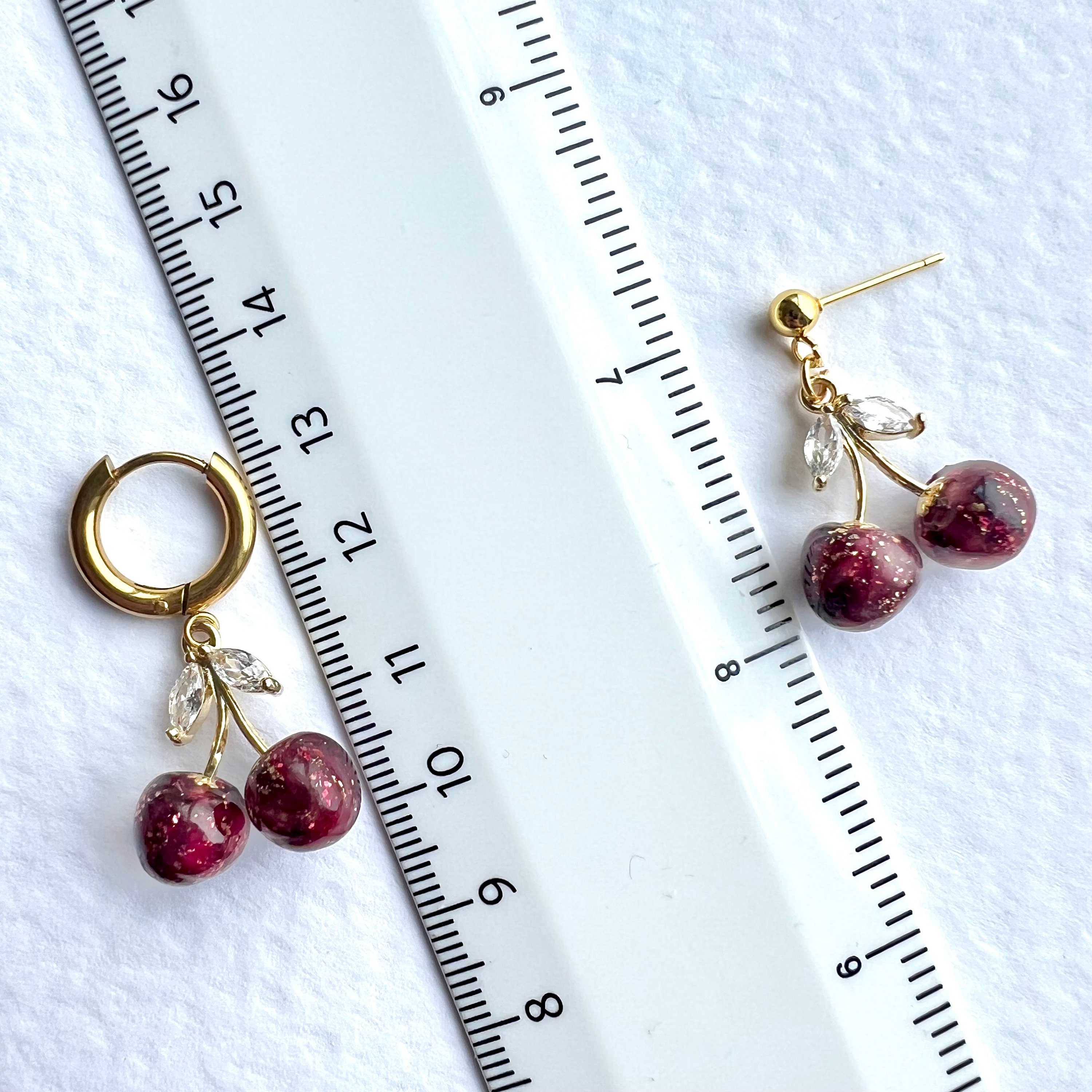 2 Paia Orecchini A Ciliegia 3D In Goccia, Frutta Rossa, Accessori Divertenti Per Donna E Ragazza, Ideali Per Carnevale E Feste