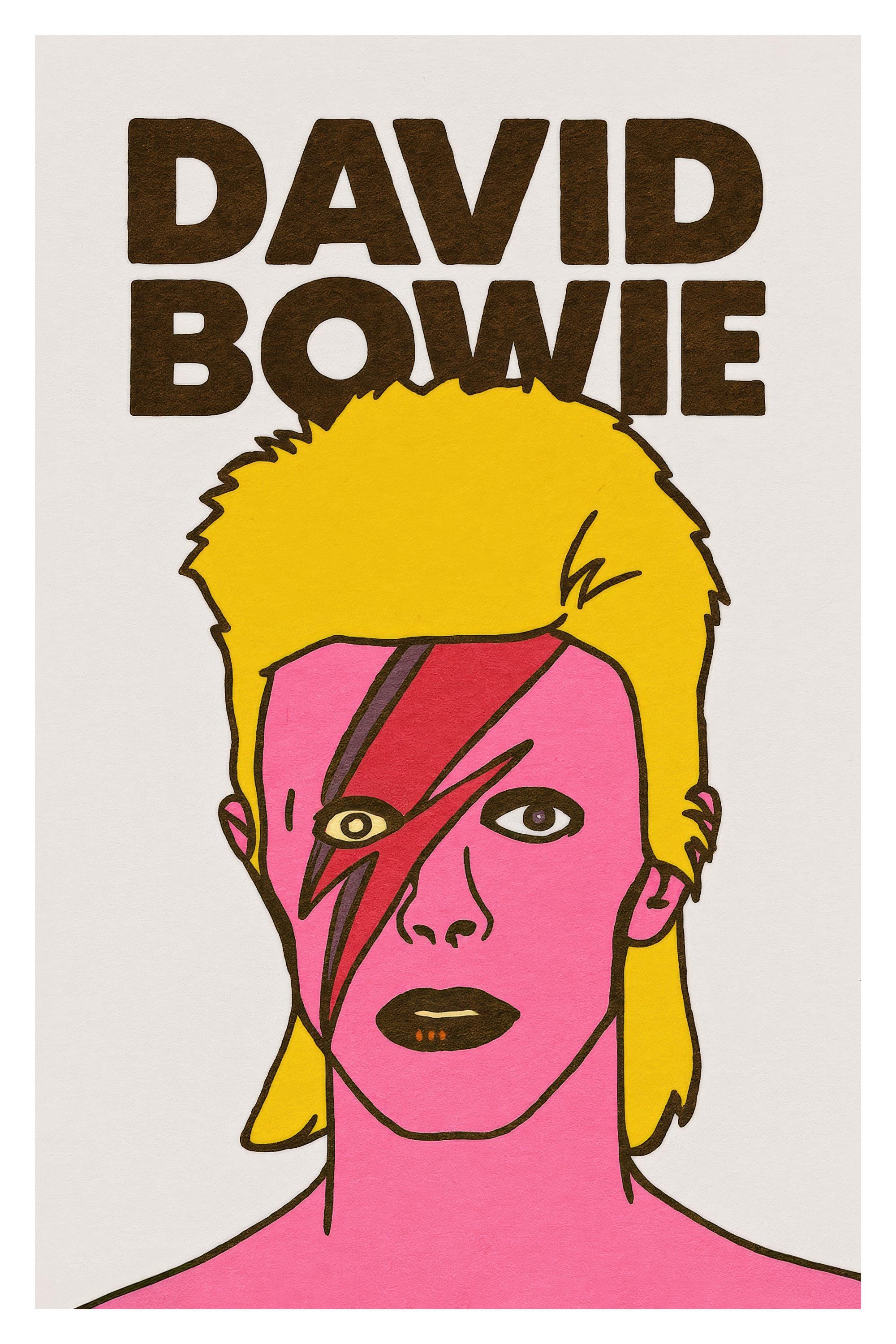 David Bowie Poster, Ziggy Stardust Art, Aladdin Sane Print, Retro
