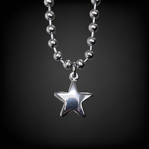 ネックレス・ペンダント Star Ball Chain Necklace #5776 Ball Chain Necklace Star - Etsy