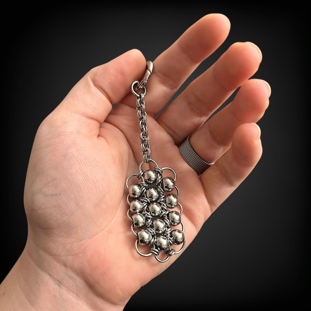 Handmade Fidget Keychain - Quiet Fidget - Stainless Steel - Etsy