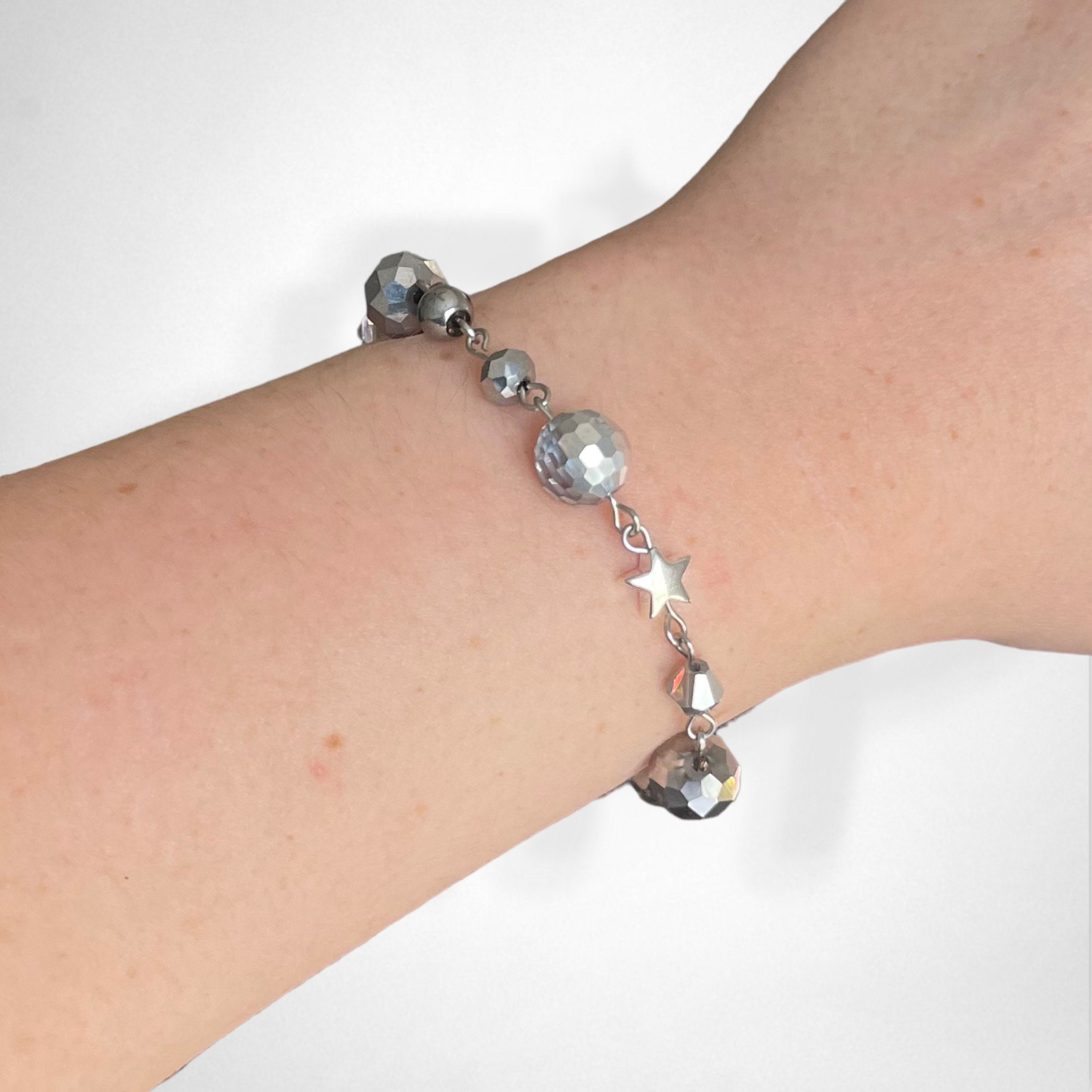 Glass Seed Beads Bracelet/ Stackable Beaded Bracelet 