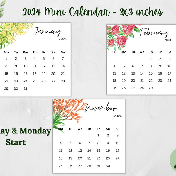 Native Desk Calendar Etsy