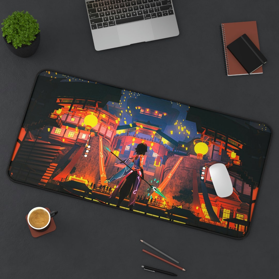 Genshin Impact Xiao Mousepad Xiao Mouse Mat Anime Mousepad Etsy