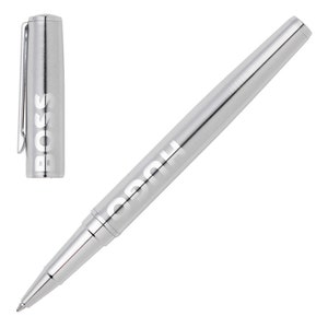 Personalised Hugo Boss Label Chrome Rollerball Pen - HSH2095B
