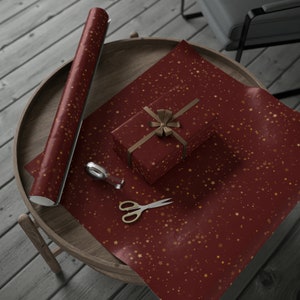 Regal Burgundy Wrapping Paper 4m