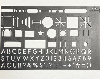 UNICRAFTALE Set Di 4 Stencil In Metallo Con Motivi Misti In Acciaio Inox, Set Di Stencil Per - 13