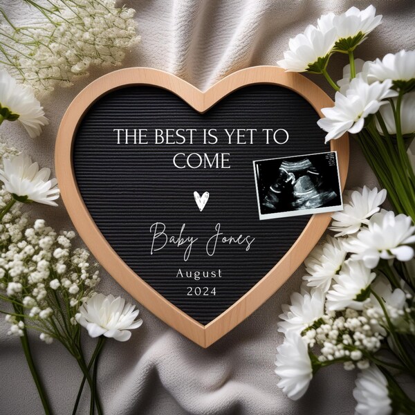 Minimalist Simple Pregnancy Reveal Digital, Neutral Pregnancy Announcement Social Media, Elegant Baby Reveal Template, Instant Download
