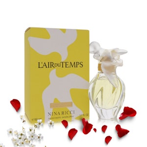 L&#39;air Du Temps Perfume by Nina Ricci Eau De Toilette 1.7 fl.oz / 50 ml Vintage Cologne For Women New Boxed 100% Authentic