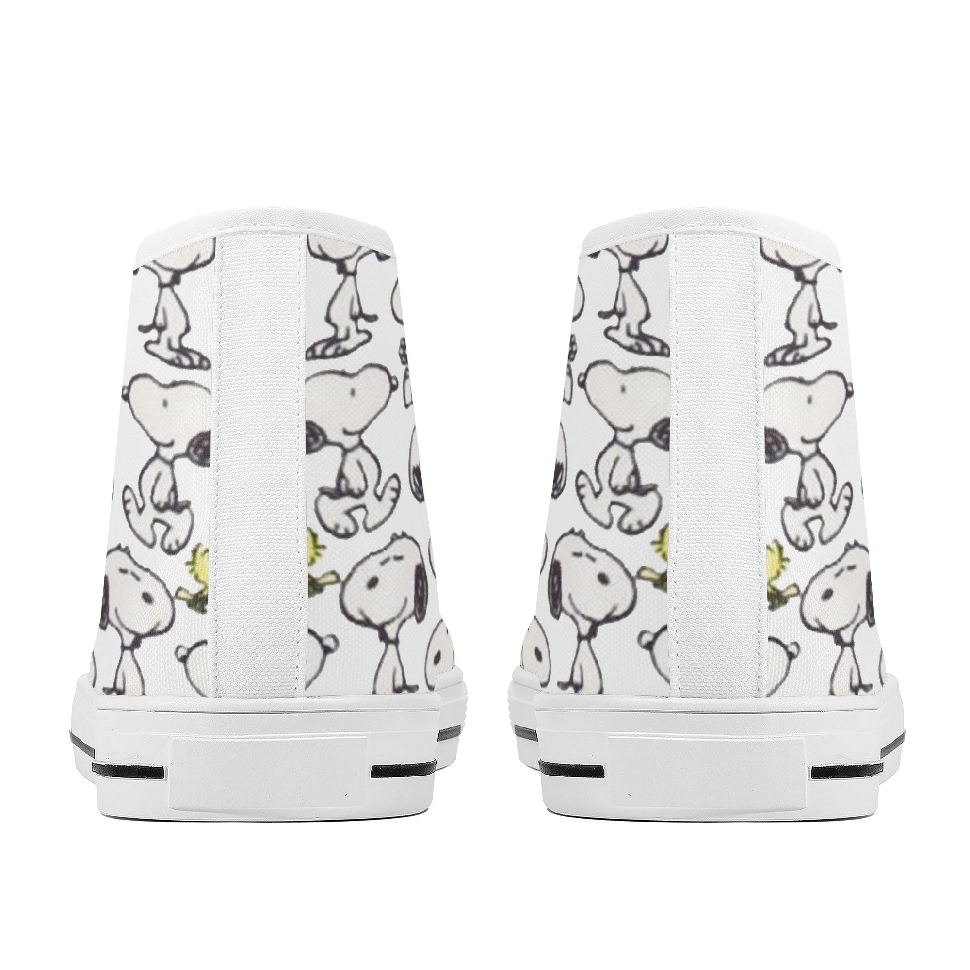 Snoopy Hand drawn | High-Top Canvas Shoes