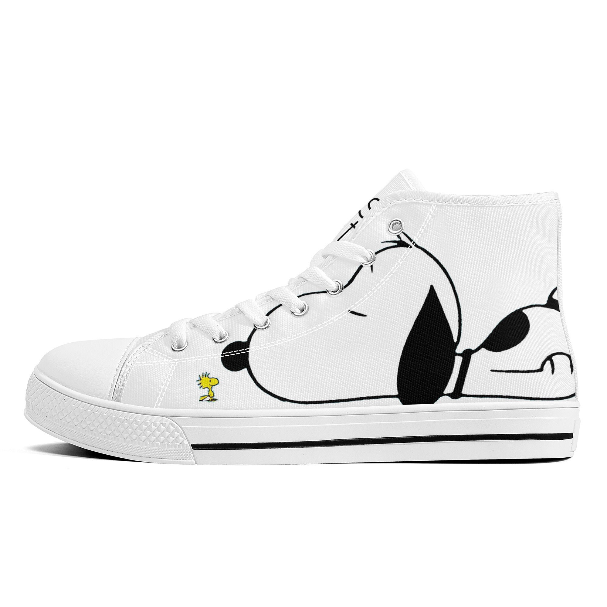 Snoopy and Woodstock | High Top Canvas | Real Friends | White and Yellow