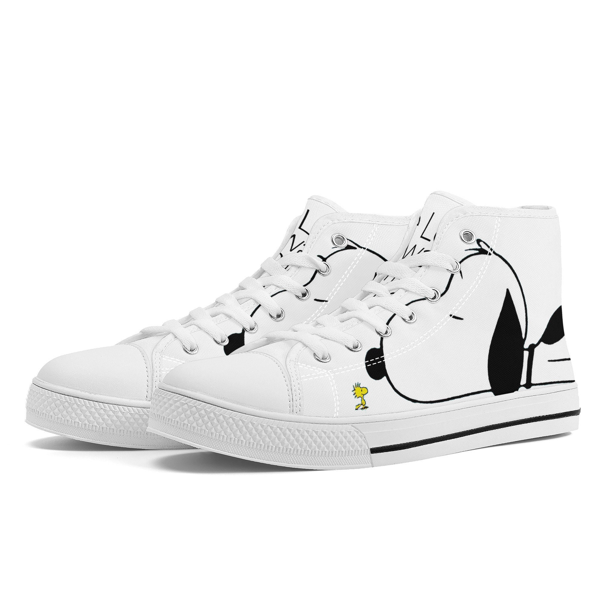 Snoopy and Woodstock | High Top Canvas | Real Friends | White and Yellow