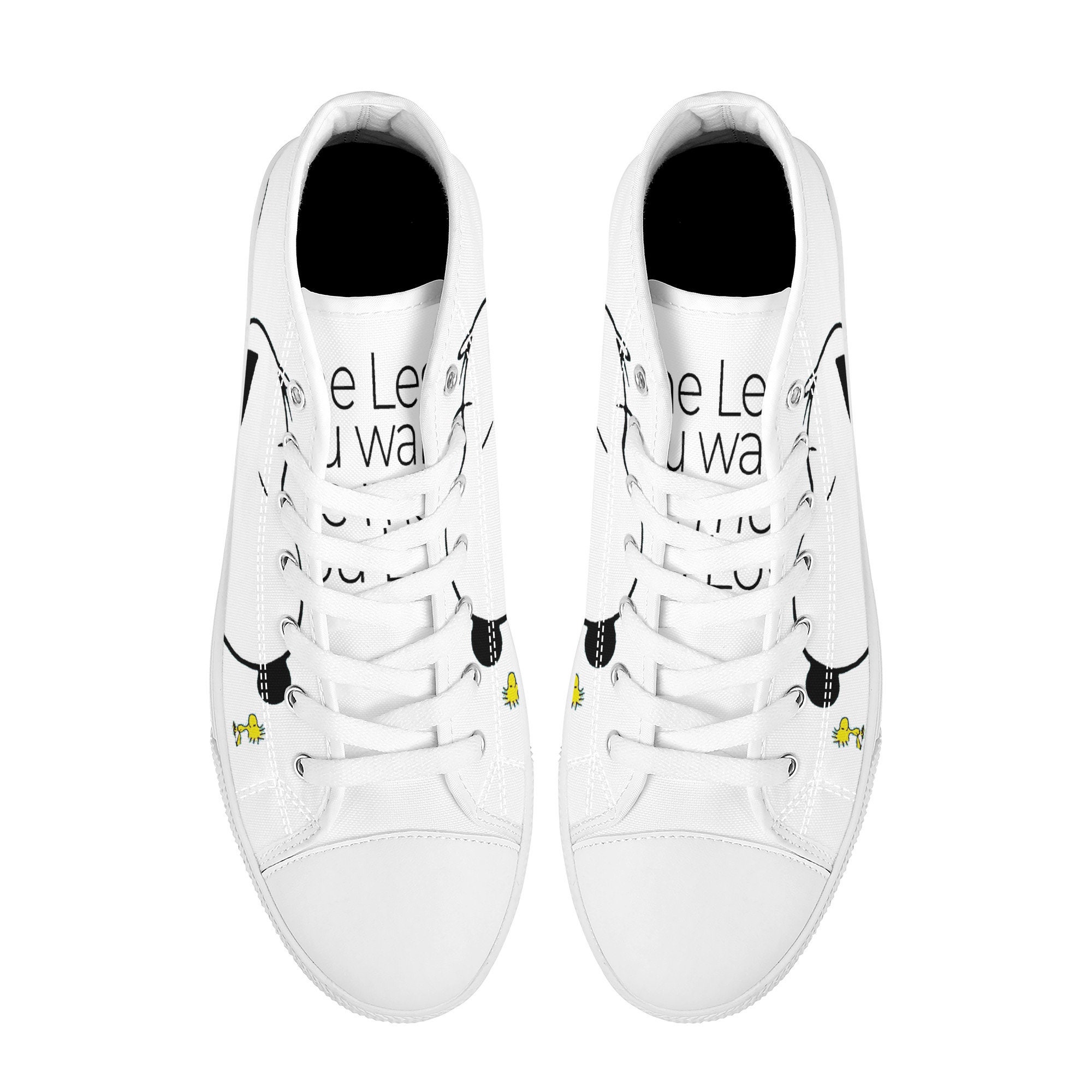 Snoopy and Woodstock | High Top Canvas | Real Friends | White and Yellow