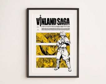 Vinland Saga Anime Wall Art Printable | Anime Room Decor Digital Download