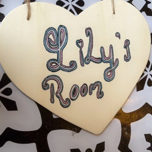 Personalised room sign