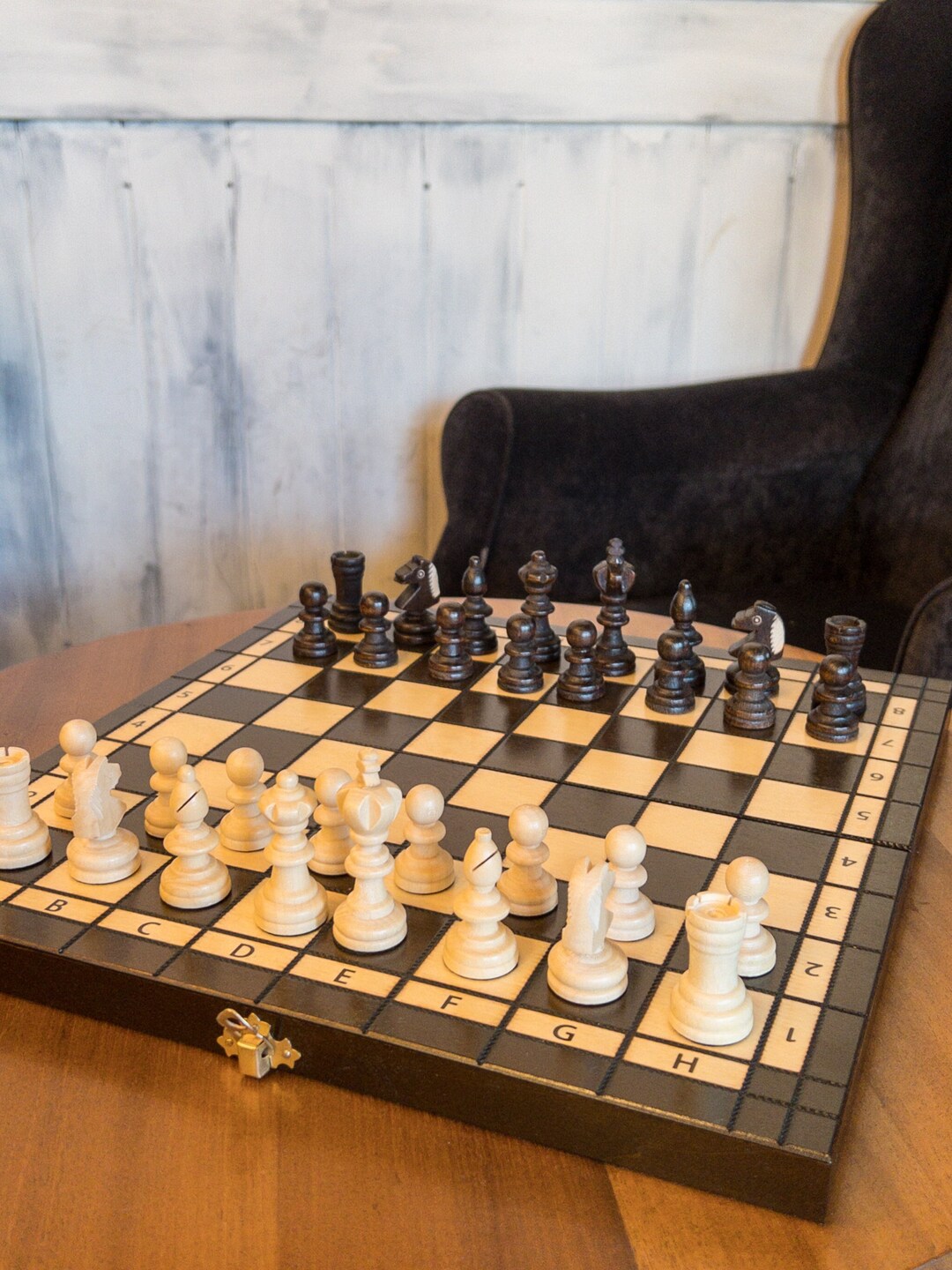 Hornbeam Wooden Chess Set Handmade Chess Set Cheap Chess Set Etsy