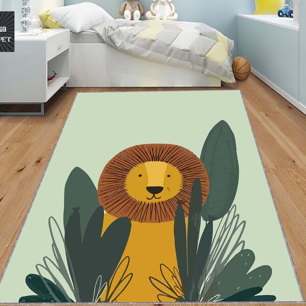 Lion Rug Etsy