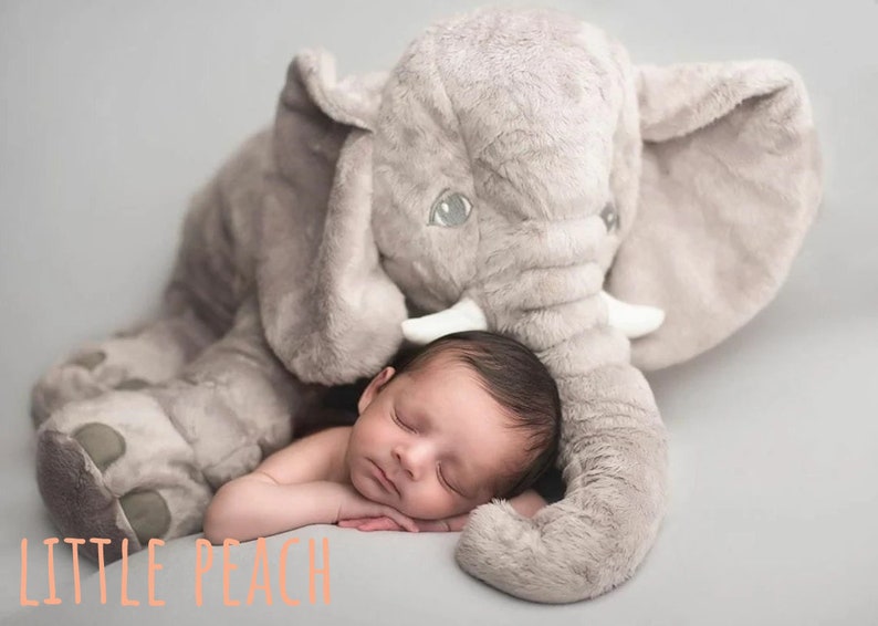Snuggle Me Elephant Gift for New Baby Elephant Pillow Etsy UK