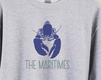 Lobster Sweatshirt, Lobster Crewneck, Maritime Sweater, East Coast Hoodie, Nova Scotia Hoodie, East Coast Shirt, Maritimes Souvenir