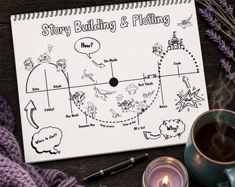 Novel Plotting Workbook for Writers: Story Structure, Characters & Worldbuilding