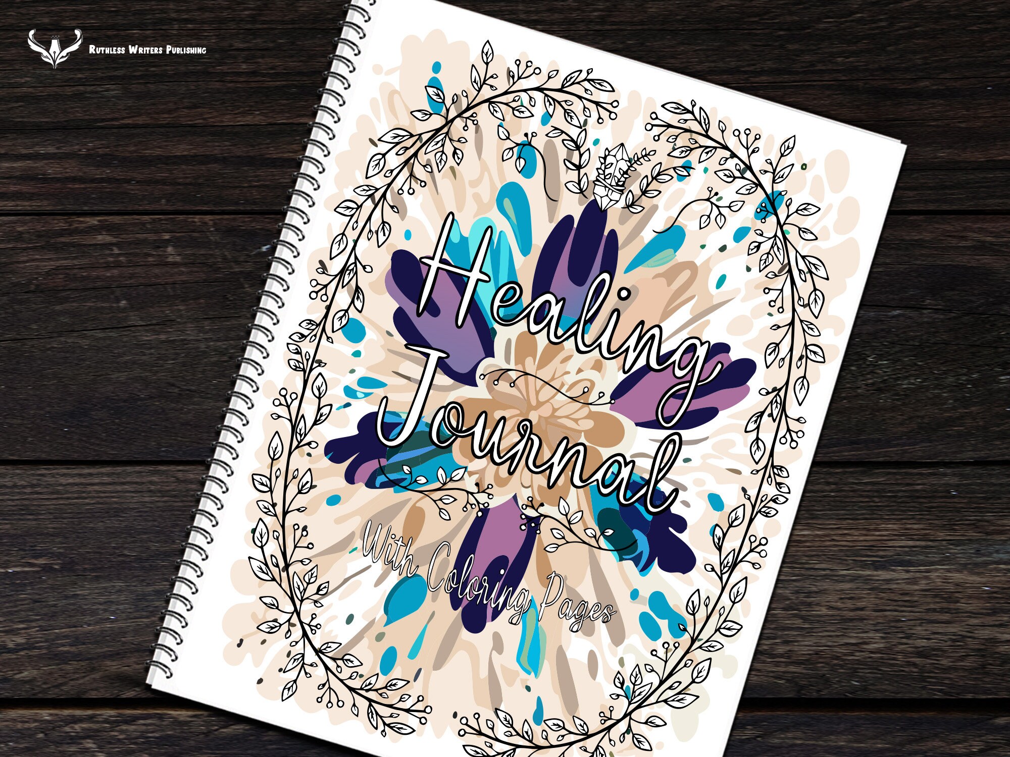 Healing Writing Journal: Reflective Prompts & Coloring Pages