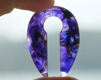 Pair of epoxy ear weights, glossy ear pendants, unique measuring instruments, ear hangers, a pair of plugs, 10mm ear weights, ear stretchers