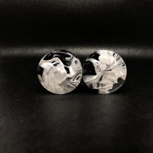 Black and white Earplugs (6-100mm). Unique ear plug, made by hands) plugs, ear plugs, tunnels, Ear tunnels, Gauges.