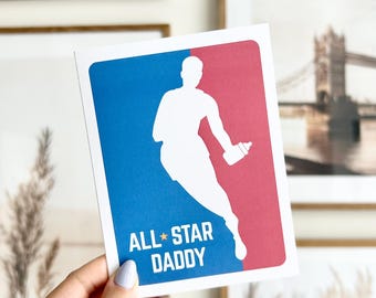 Basketball Father's Day Card: All-Star Daddy, Envelope Included