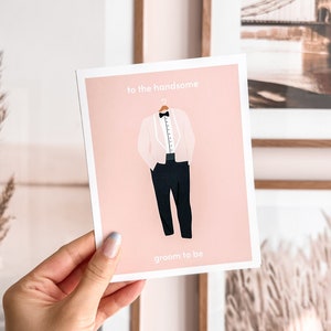 Carte de mariage au beau futur marié | Cadeau de shower de mariage, Carte de célibataire pour lui, Cadeau de célibataire, Enveloppe incluse, Vierge à l'intérieur