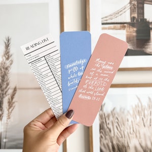 Cute Christian Bookmark Bundle | Boho Bookmarks, Bible Verse Bookmarks, Cute Christian Bookmarks, Christian Gifts For Women, Faith Bookmarks