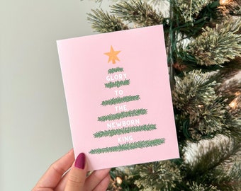 Glory To The Newborn King Christmas Card | Christian Christmas Cards, Cute Christmas Card, Christian Christmas Gifts, Blank Inside