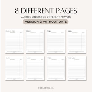 Prayer Tracker Templates | Prayer Journal, Prayer Challenge With ...