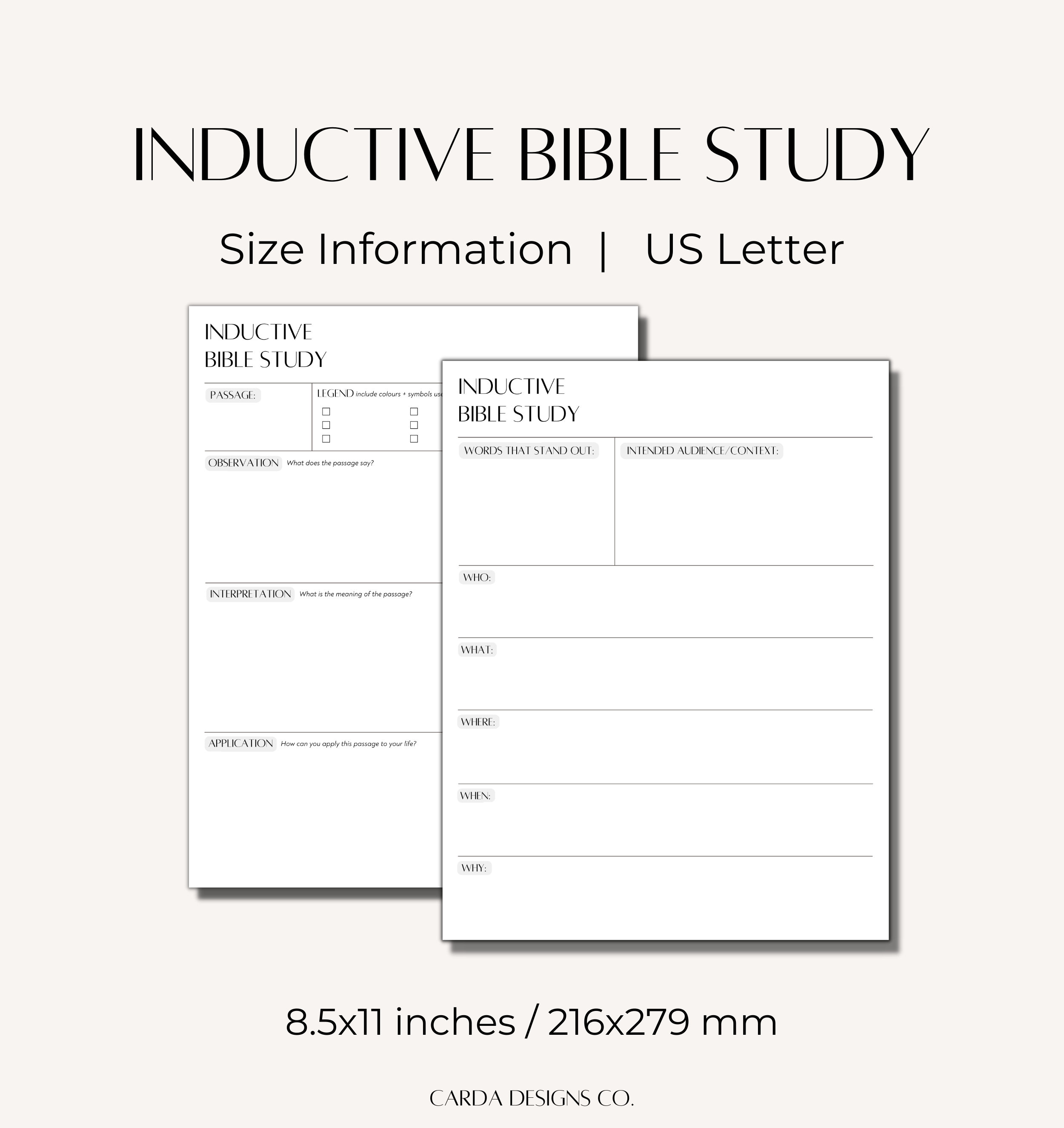 Inductive Bible Study Template Worksheet Scripture Bible Etsy Inductive Bible Study Template Worksheet Scripture Bible Etsy