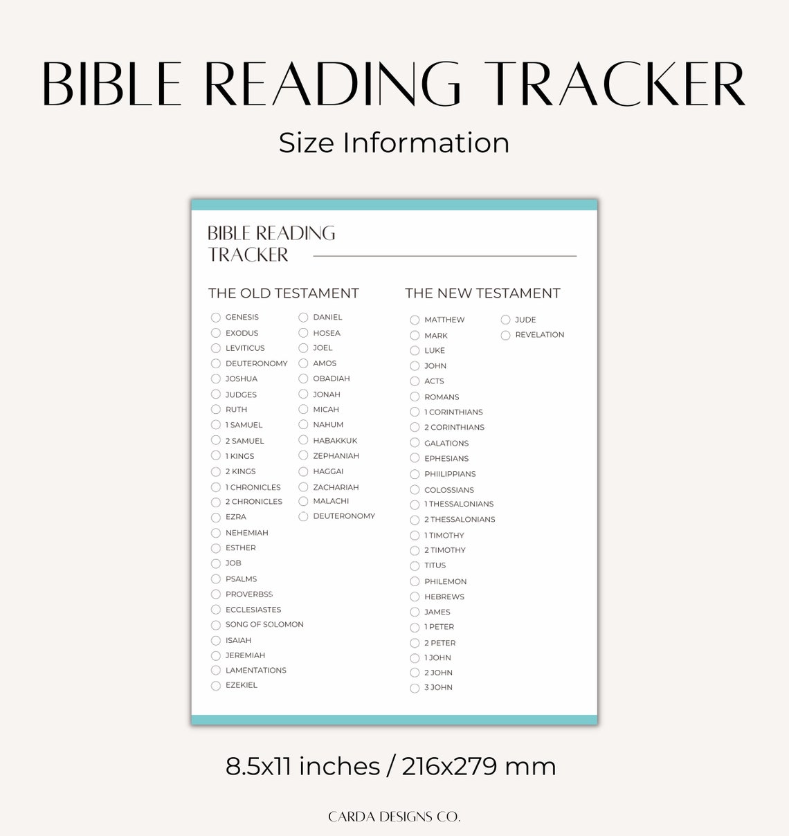 Bible Reading Tracker Printable Bible Reading Log Books of - Etsy