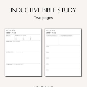 Inductive Bible Study Template Worksheet Scripture Bible Study