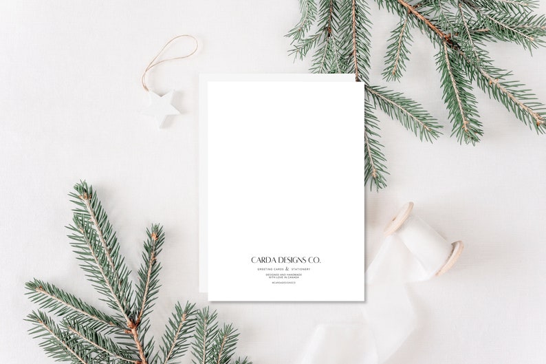 Glory To The Newborn King Christmas Card Christian Christmas Cards, Cute Christmas Card, Christian Christmas Gifts, Blank Inside image 4