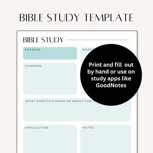 Bible Study Templates | Bible Study Printables, Bible Journal, Bible ...